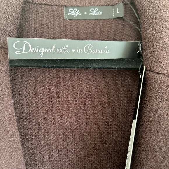 Lyla & Luxe Vicki Coat - one brown and one black - Picture 3 of 4